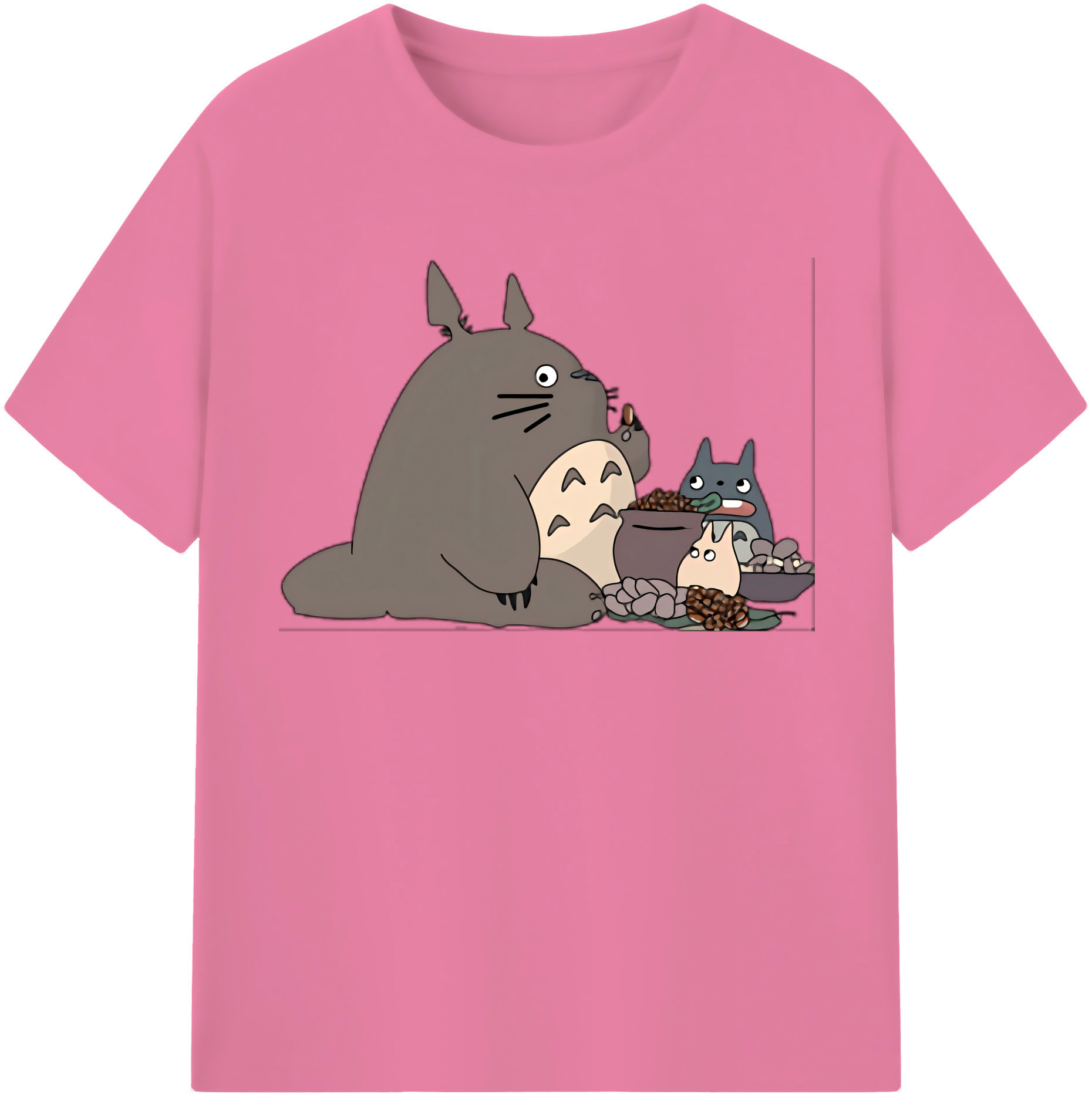 （画像用） となりのトトロ 草壁メイ 草壁サツキ My Neighbor Totoro Satsuki Kusakabe Mei Kusakabe 綿100％半袖Tシャツ（フロントプリント）